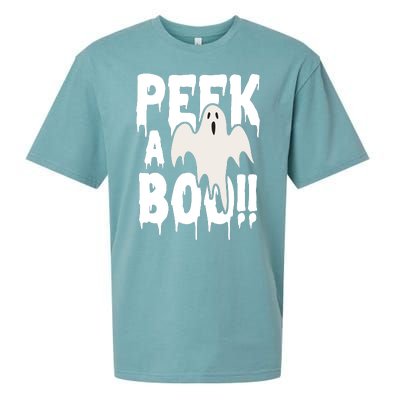 Peek A Boo Halloween Ghost Sueded Cloud Jersey T-Shirt