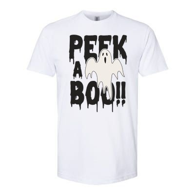 Peek A Boo Halloween Ghost Softstyle CVC T-Shirt