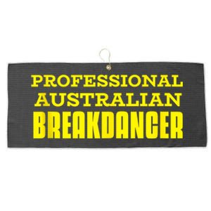 Professional Australian Breakdancer Funny Large Microfiber Waffle Golf Towel