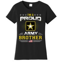 Proud Army Brother Patriotic Military Veteran Women's T-Shirt