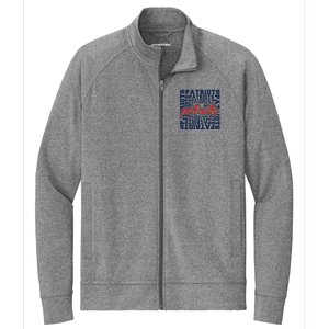 Patriots American Blue And Red Patriot Saying Stretch Full-Zip Cadet Jacket