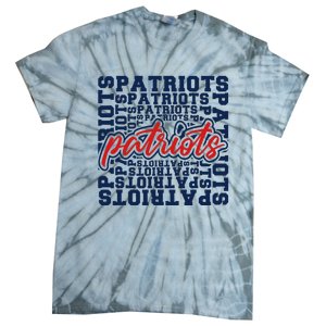 Patriots American Blue And Red Patriot Saying Tie-Dye T-Shirt