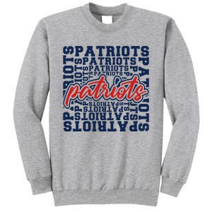 Patriots American Blue And Red Patriot Saying Tall Sweatshirt