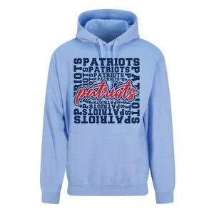 Patriots American Blue And Red Patriot Saying Unisex Surf Hoodie