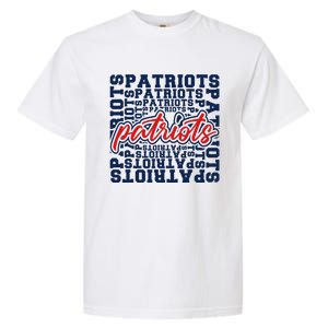 Patriots American Blue And Red Patriot Saying Garment-Dyed Heavyweight T-Shirt