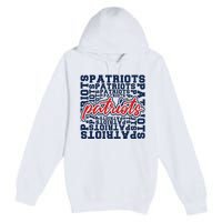 Patriots American Blue And Red Patriot Saying Premium Pullover Hoodie