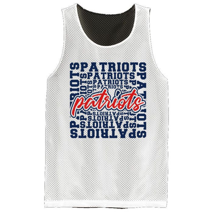 Patriots American Blue And Red Patriot Saying Mesh Reversible Basketball Jersey Tank