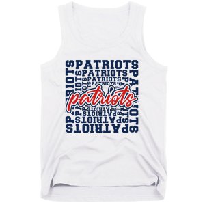 Patriots American Blue And Red Patriot Saying Tank Top