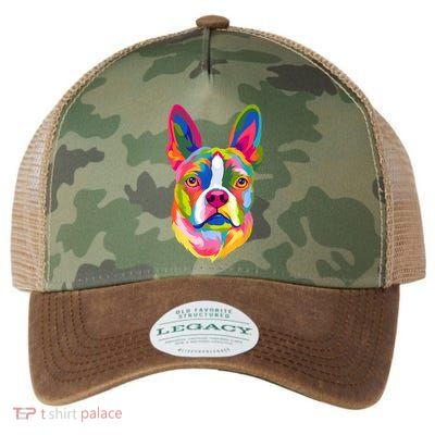 Pop Art Boston Terrier Lover Gift Men Women Dog Terriers Legacy Tie Dye Trucker Hat