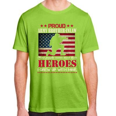 Proud Army Brothergreat Giftingreat Giftlaw I Raised My Heroes Us Flag Army Gift Adult ChromaSoft Performance T-Shirt