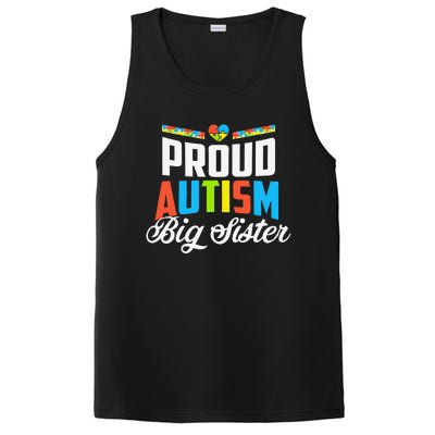 Proud Autism Big Sister Awareness Support PosiCharge Competitor Tank