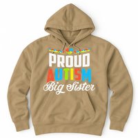 Proud Autism Big Sister Awareness Support Hoodie