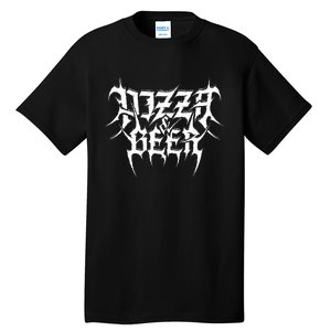 Pizza And Beer Death Metal Black Snack Tall T-Shirt