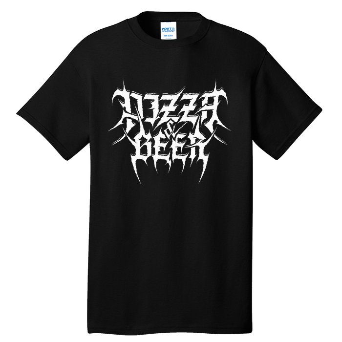 Pizza And Beer Death Metal Black Snack Tall T-Shirt