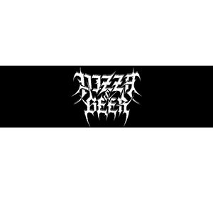 Pizza And Beer Death Metal Black Snack Bumper Sticker