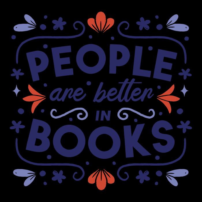 People Are Better In Books 16 in Basic Backpack