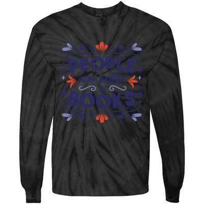 People Are Better In Books Tie-Dye Long Sleeve Shirt