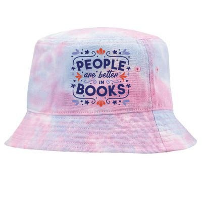 People Are Better In Books Tie-Dyed Bucket Hat