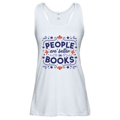 People Are Better In Books Ladies Essential Flowy Tank