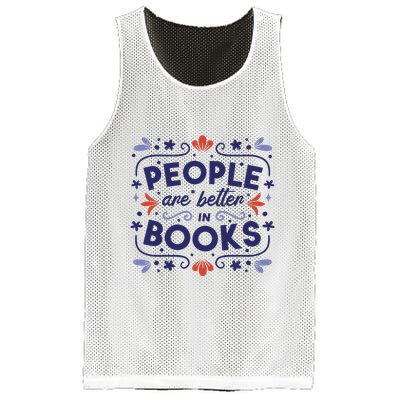 People Are Better In Books Mesh Reversible Basketball Jersey Tank