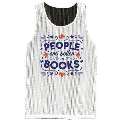 People Are Better In Books Mesh Reversible Basketball Jersey Tank