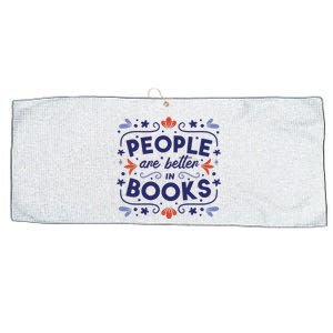 People Are Better In Books Large Microfiber Waffle Golf Towel