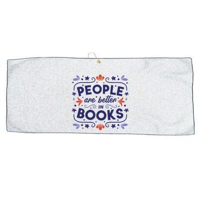 People Are Better In Books Large Microfiber Waffle Golf Towel