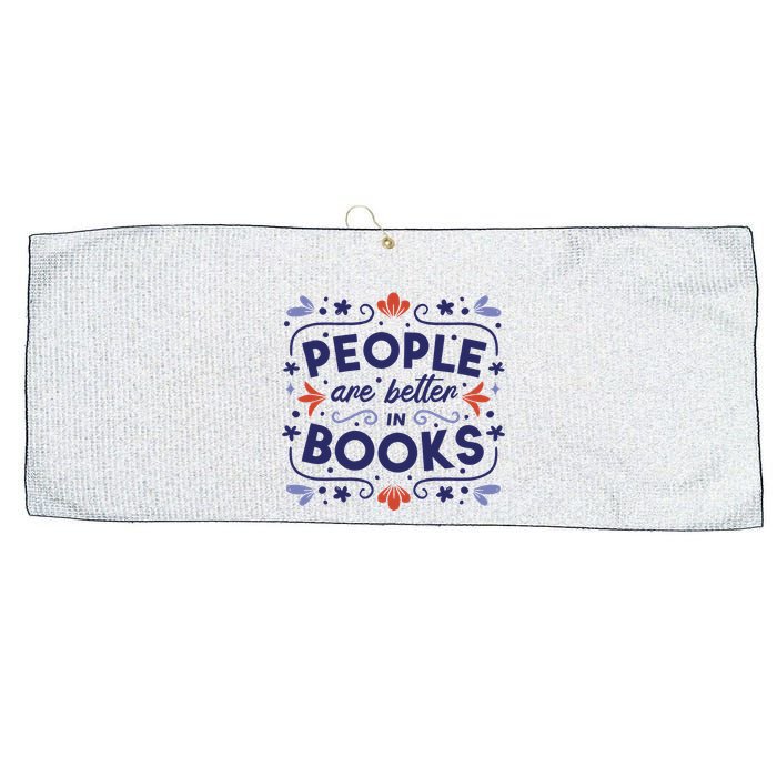 People Are Better In Books Large Microfiber Waffle Golf Towel