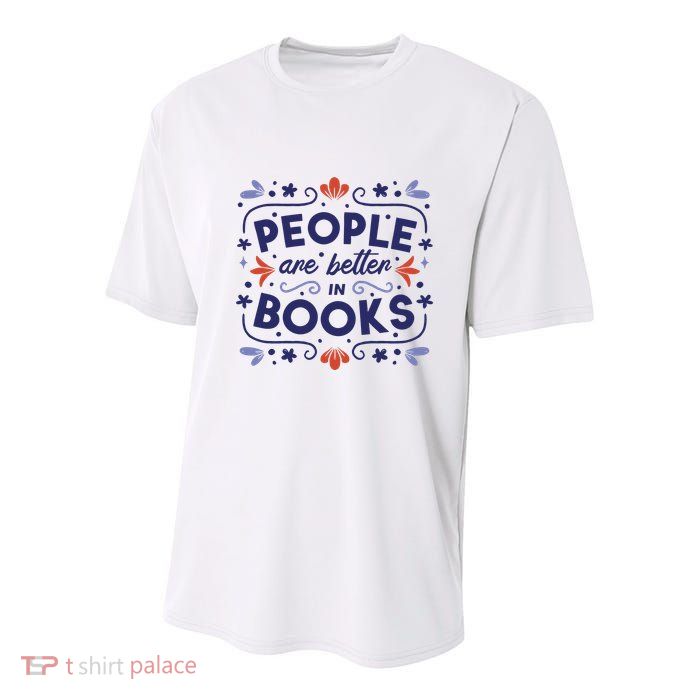 People Are Better In Books Youth Performance Sprint T-Shirt