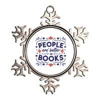 People Are Better In Books Metallic Star Ornament