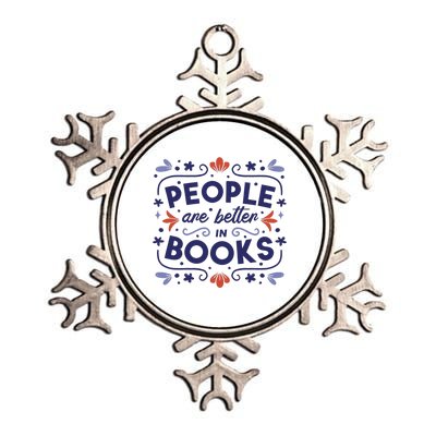 People Are Better In Books Metallic Star Ornament