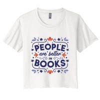 People Are Better In Books Crop Top