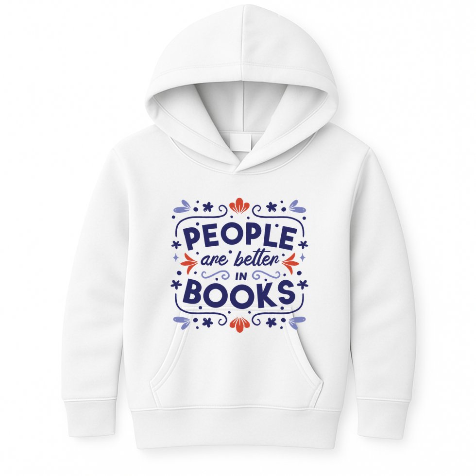 People Are Better In Books Kids Hoodie