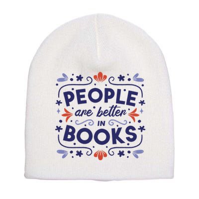 People Are Better In Books Short Acrylic Beanie