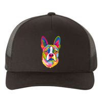 Pop Art Boston Terrier Lover Gift Men Women Dog Terriers Yupoong Adult 5-Panel Trucker Hat