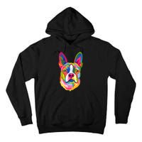 Pop Art Boston Terrier Lover Gift Men Women Dog Terriers Tall Hoodie