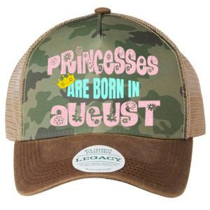 Princesses Are Born August Black Leo Virgo Birthday Gift Legacy Tie Dye Trucker Hat