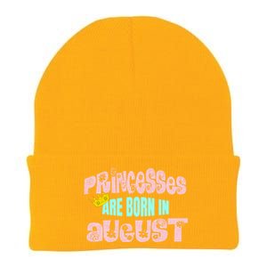 Princesses Are Born August Black Leo Virgo Birthday Gift Knit Cap Winter Beanie