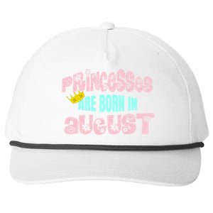 Princesses Are Born August Black Leo Virgo Birthday Gift Snapback Five-Panel Rope Hat