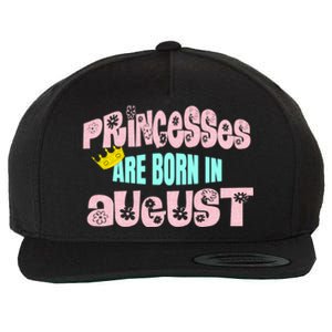 Princesses Are Born August Black Leo Virgo Birthday Gift Wool Snapback Cap