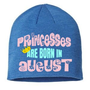 Princesses Are Born August Black Leo Virgo Birthday Gift Sustainable Beanie