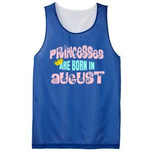 Princesses Are Born August Black Leo Virgo Birthday Gift Mesh Reversible Basketball Jersey Tank