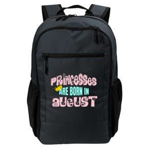 Princesses Are Born August Black Leo Virgo Birthday Gift Daily Commute Backpack