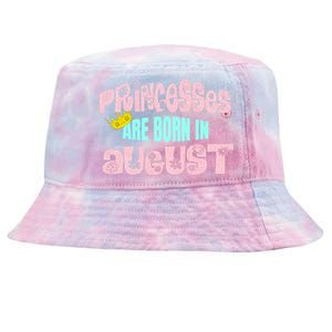 Princesses Are Born August Black Leo Virgo Birthday Gift Tie-Dyed Bucket Hat