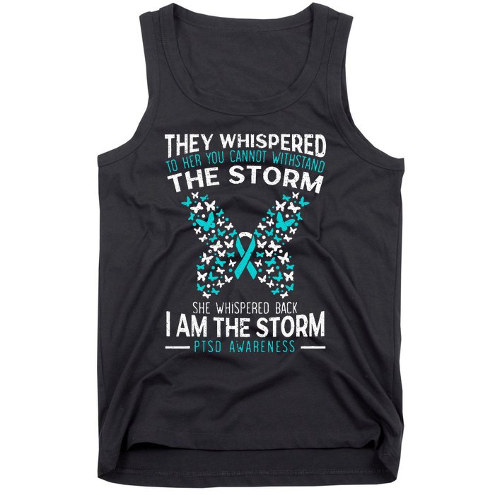 PTSD Awareness Butterfly Posttraumatic Stress Disorder Tank Top