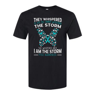 PTSD Awareness Butterfly Posttraumatic Stress Disorder Softstyle® CVC T-Shirt