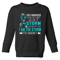 PTSD Awareness Butterfly Posttraumatic Stress Disorder Toddler Sweatshirt