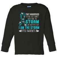 PTSD Awareness Butterfly Posttraumatic Stress Disorder Toddler Long Sleeve Shirt