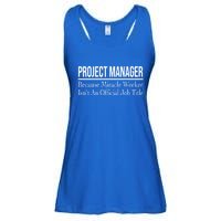 Project Ager Because Miracle Worker Isn't Job Title Gift Ladies Essential Flowy Tank