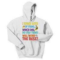 Pouchy And Bloofy I Have Lots Of Item Which One Do You Think Will Work Kids Hoodie